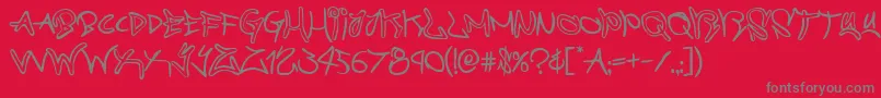 graffitistreetフォントについての詳細 フォントgraffitistreet – 赤い背景に灰色の文字