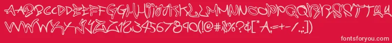 graffitistreetフォントについての詳細 フォントgraffitistreet – 赤い背景にピンクのフォント