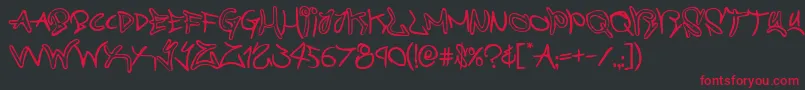 More about graffitistreet Font graffitistreet Font – Red Fonts on Black Background