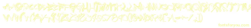 graffitistreet3d-Schriftart – Gelbe Schriften