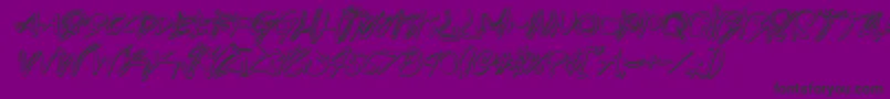 graffitistreet3dital Font – Black Fonts on Purple Background