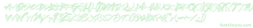 graffitistreet3dital-Schriftart – Grüne Schriften