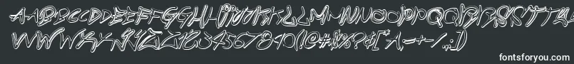 Шрифт graffitistreet3dital – белые шрифты