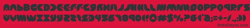 フォントPuffangel – 赤い背景に黒い文字