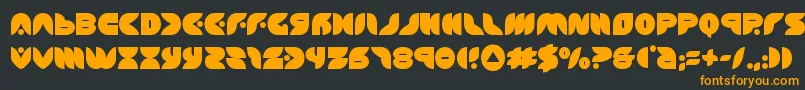 Puffangel Font – Orange Fonts on Black Background