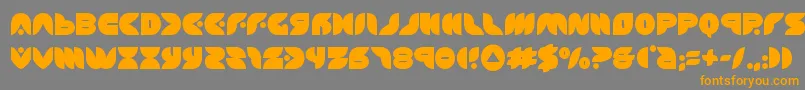 Puffangel Font – Orange Fonts on Gray Background