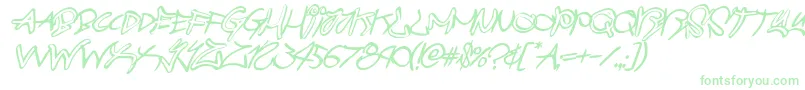 graffitistreetballoonital-Schriftart – Grüne Schriften