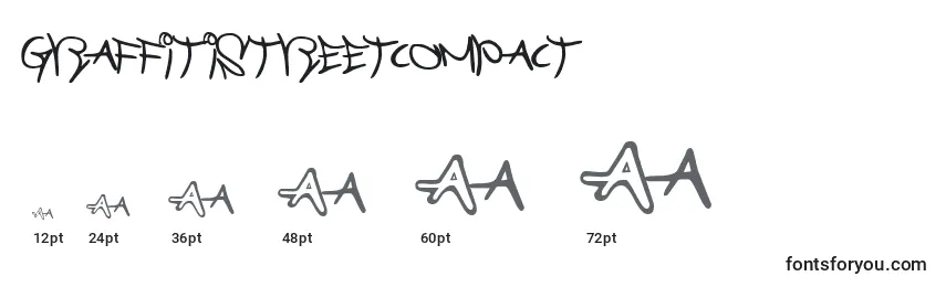 Graffitistreetcompact Font Sizes