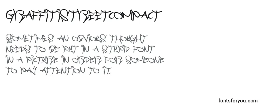 Review of the Graffitistreetcompact Font