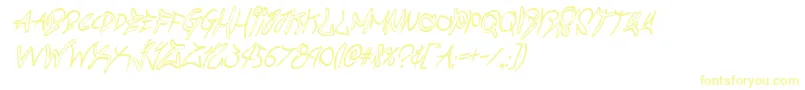 graffitistreetcondital-Schriftart – Gelbe Schriften