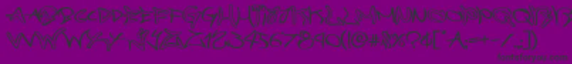 graffitistreetexpand Font – Black Fonts on Purple Background