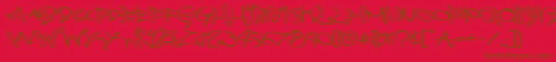 More about graffitistreetexpand Font graffitistreetexpand Font – Brown Fonts on Red Background