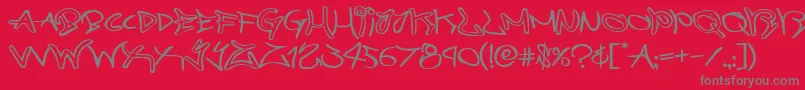 Más sobre la fuente graffitistreetexpand fuente graffitistreetexpand – Fuentes Grises Sobre Fondo Rojo