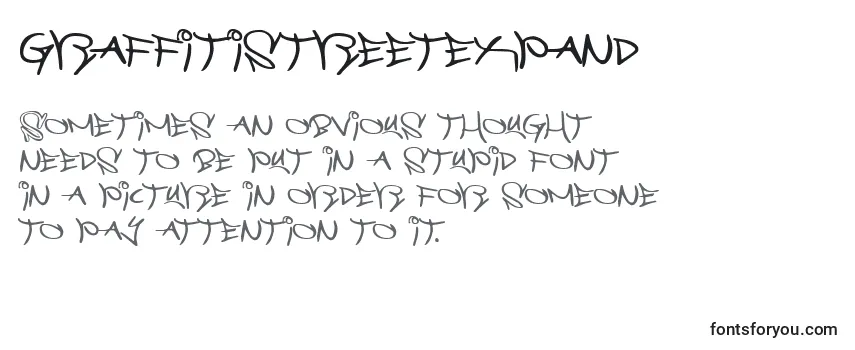 Review of the Graffitistreetexpand Font