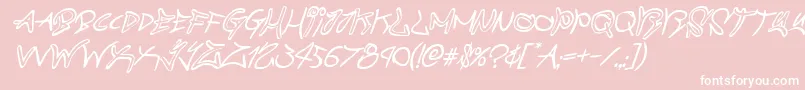 graffitistreetital Font – White Fonts on Pink Background