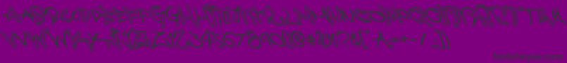 graffitistreetleft Font – Black Fonts on Purple Background