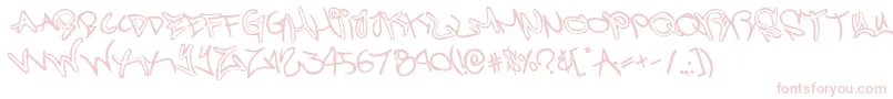 graffitistreetrotate-Schriftart – Rosa Schriften