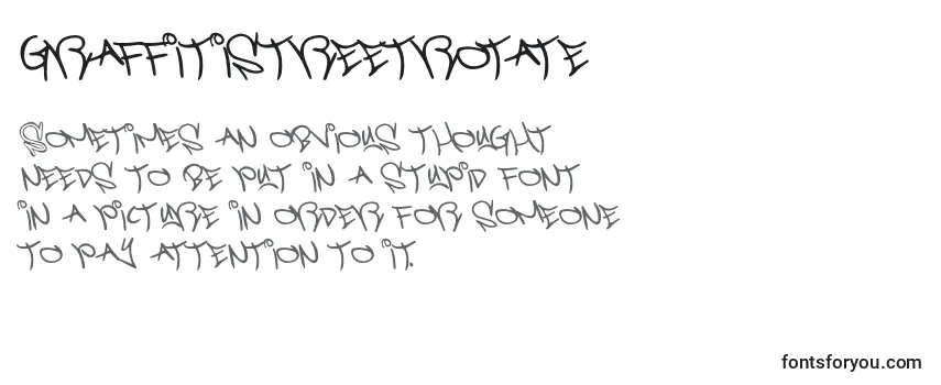 Review of the Graffitistreetrotate Font