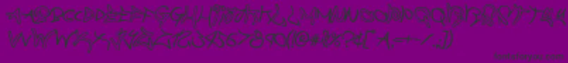 graffitistreetrotate2 Font – Black Fonts on Purple Background