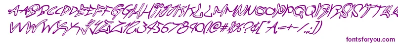 graffitistreetsuperital Font – Purple Fonts