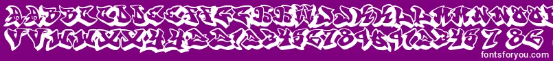 fuente graffonti 3d drop fontvir us – Fuentes Blancas Sobre Fondo Morado