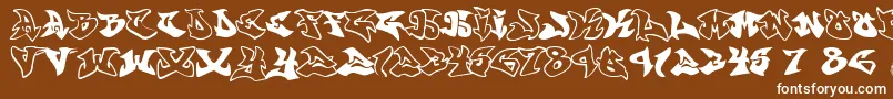 graffonti atomic bomb fontvir us Font – White Fonts on Brown Background