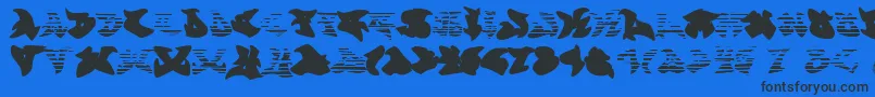 graffonti gradient fill fontvir us Font – Black Fonts on Blue Background