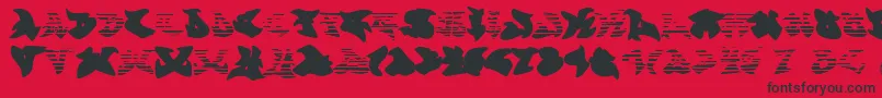 graffonti gradient fill fontvir us Font – Black Fonts on Red Background