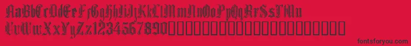 fuente Grafik Text – Fuentes Negras Sobre Fondo Rojo