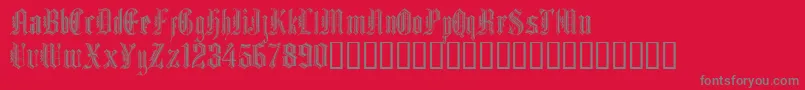 fuente Grafik Text – Fuentes Grises Sobre Fondo Rojo