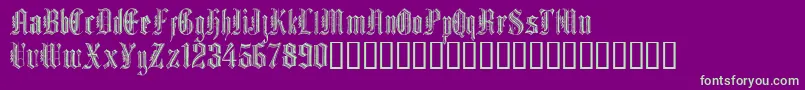 fuente Grafik Text – Fuentes Verdes Sobre Fondo Morado