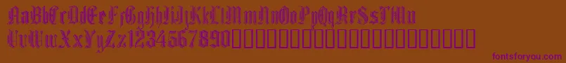 Grafik Text Font – Purple Fonts on Brown Background