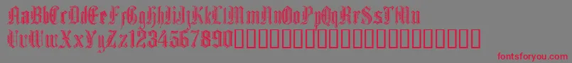 Grafik Text Font – Red Fonts on Gray Background