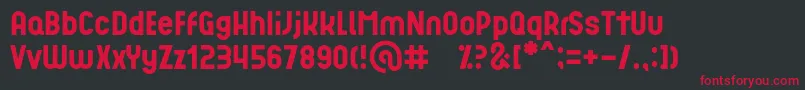GRAFIKA TYPE 1 Font – Red Fonts on Black Background