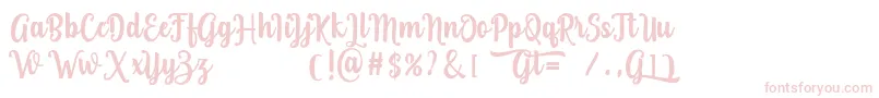 Grafiteg free-Schriftart – Rosa Schriften auf weißem Hintergrund