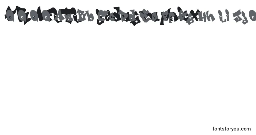 Schriftart GRAFITI   jedagraphicx – Alphabet, Zahlen, spezielle Symbole