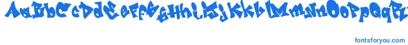 フォントGRAFITI   jedagraphicx – 青いフォント