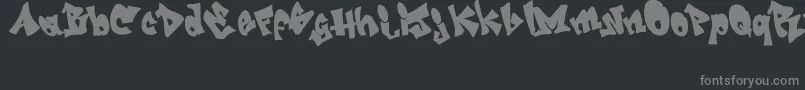 GRAFITI   jedagraphicx Font – Gray Fonts on Black Background