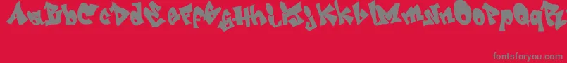 GRAFITI   jedagraphicx Font – Gray Fonts on Red Background