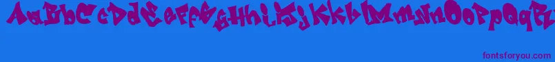 Police GRAFITI   jedagraphicx – polices violettes sur fond bleu