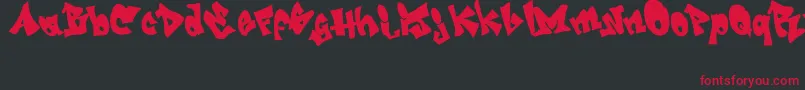 Шрифт GRAFITI   jedagraphicx – красные шрифты на чёрном фоне
