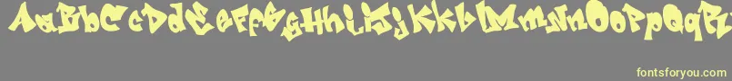 GRAFITI   jedagraphicx Font – Yellow Fonts on Gray Background