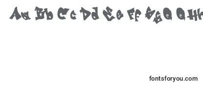 Überblick über die Schriftart GRAFITI   jedagraphicx