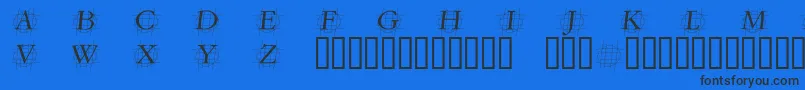 GRAFOI   Font – Black Fonts on Blue Background