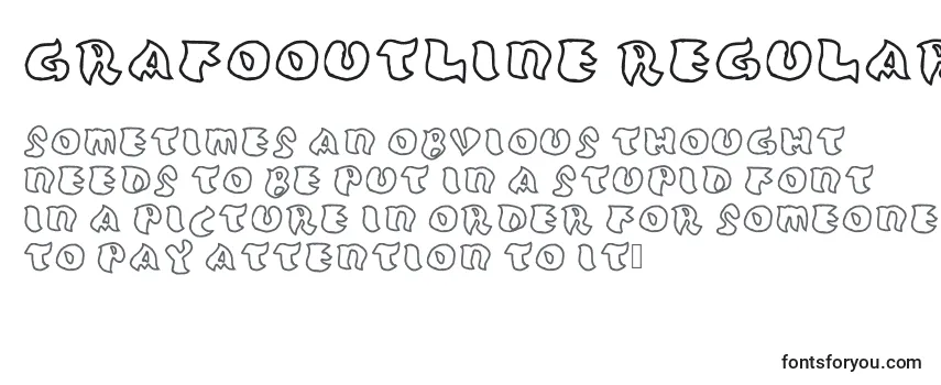 Grafooutline Regular Font