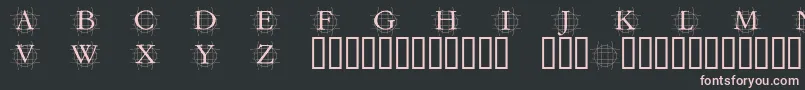 GRAFRM   Font – Pink Fonts on Black Background
