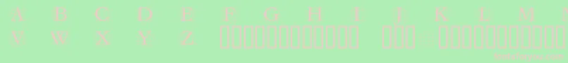 GRAFRM   Font – Pink Fonts on Green Background