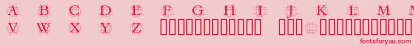 GRAFRM   Font – Red Fonts on Pink Background