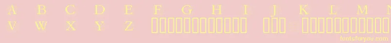 GRAFRM   Font – Yellow Fonts on Pink Background