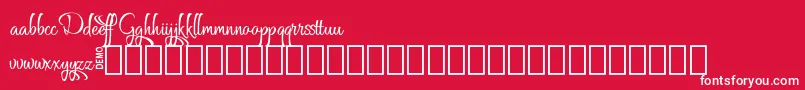 Grafyk Demo Font – White Fonts on Red Background